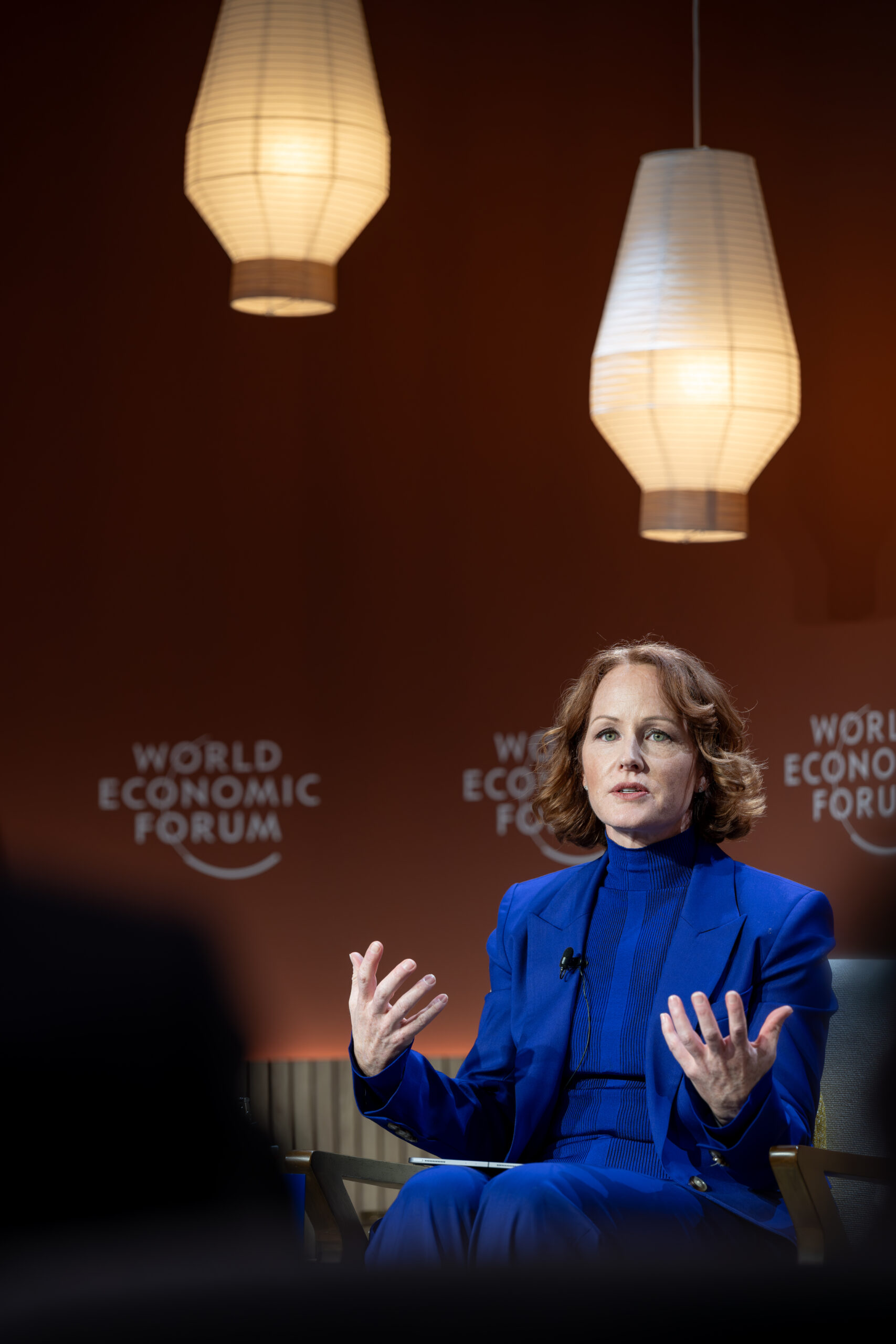 Julia White, Member of the Executive Board and Chief Marketing and Solutions Officer, SAP, USA, speaking in the Why Social Innovation Matters for Business? session at the World Economic Forum Annual Meeting 2024 in Davos-Klosters, Switzerland, 17 January. Congress Centre – Salon. Copyright: World Economic Forum/Sandra Blaser