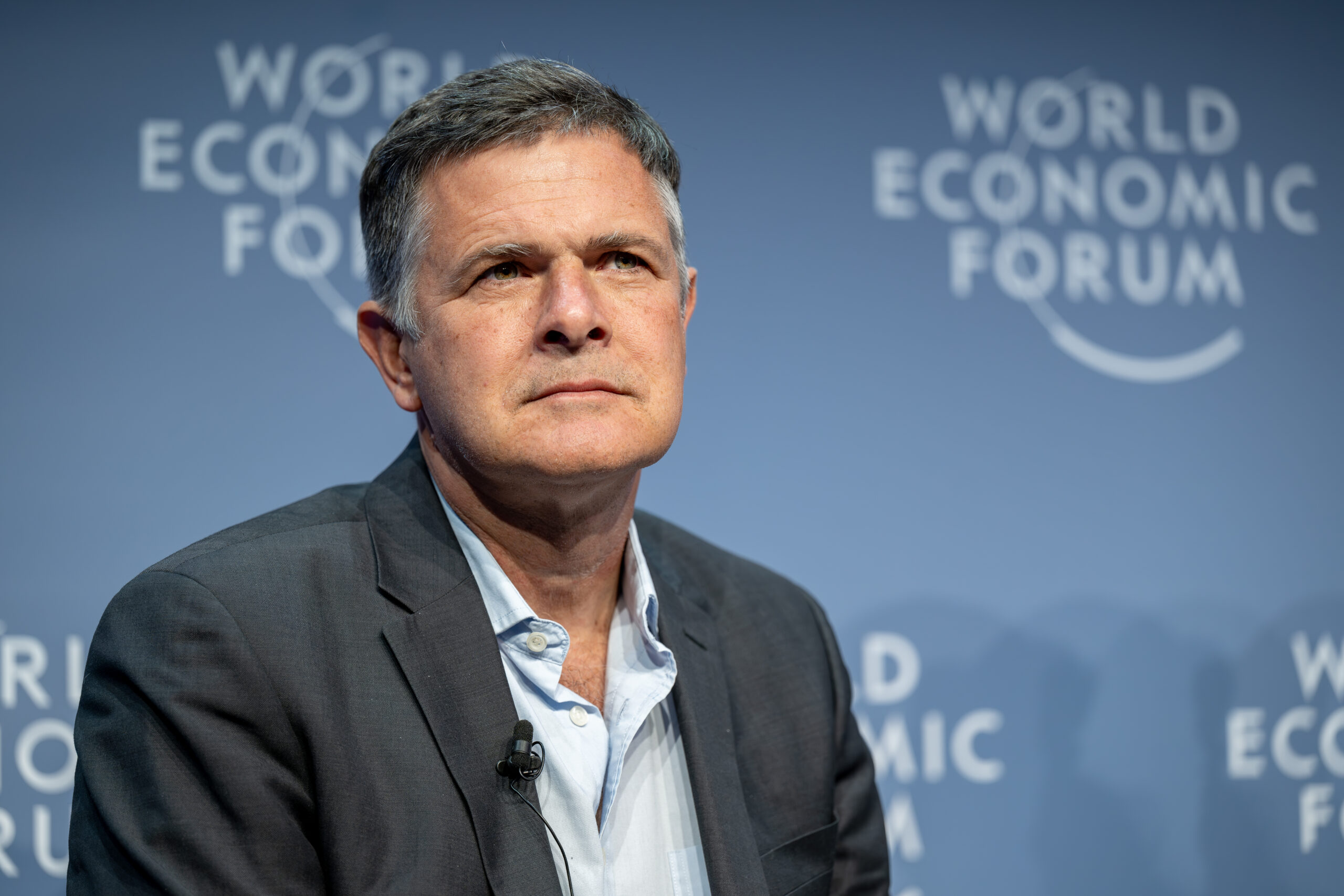 Emmanuel de Merode, Director, Virunga National Park, Institut Congolais pour la Conservation de la Nature (ICCN), Democratic Republic of the Congo; Cultural Leader, speaking in the On the Frontlines for Nature session at the World Economic Forum Annual Meeting 2024 in Davos-Klosters, Switzerland, 16 January. Congress Centre - Ignite. Copyright: World Economic Forum/Sandra Blaser